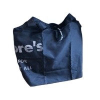 Eco-friendly fashionable recycled polyester custom logo promotional gift folding shopping bag