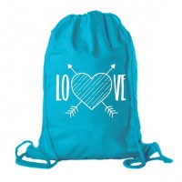 Eco-friendly reusable cotton drawstring bag backpack