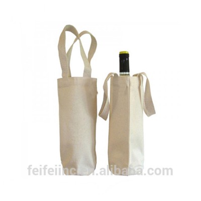 Customized Size Blank Canvas Wine Bag Of China