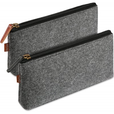 Gold supplier high quality customized felt zipper cosmetic bag